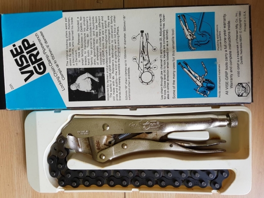 ขายคีมล็อกโซ่ VISE GRIP 20R MADE IN USA. ใหม่เก่าเก็บแท้ๆ
