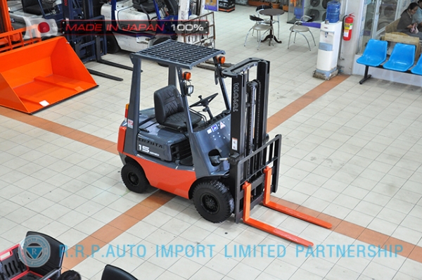 ขายรถโฟล์คลิฟท์มือสอง TOYOTA รุ่น 3FG15-14607 นำเข้าจากประเทศญี่ปุ่น 100\% ไม่เคยใช้งานในไทย