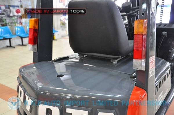 ขายรถโฟล์คลิฟท์มือสอง TOYOTA รุ่น 3FG15-14607 นำเข้าจากประเทศญี่ปุ่น 100\% ไม่เคยใช้งานในไทย