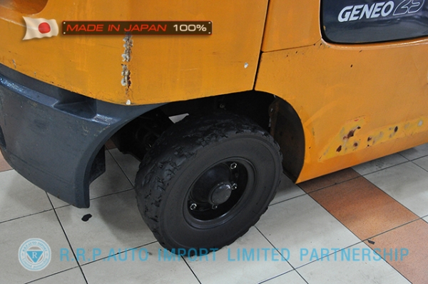 ขายรถโฟล์คลิฟท์มือสอง TOYOTA รุ่น 7FG25-11970 นำเข้าจากประเทศญี่ปุ่น 100\% ไม่เคยใช้งานในไทย