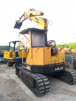 รถแบคโฮ HANIX S&amp;B30 รถเก่านอกพึ่งนำเข้ามา ยังไม่เคยใช้งานในไทย เป็นตัวเดียวกับ MITSUBISHI MX55  เครื่องดี ปั๊มดี เร็วแรงไม่โหลด แทรกยางใหม่แกะกล่อง ตัวเดินใหญ่ บูมอาร์มบูทสลักแน่น พร้อมใช้งาน มีเอกสารใบอินวอยซ์