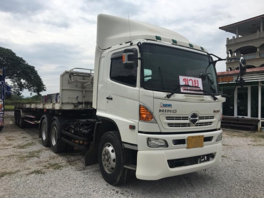 ขายหัวลาก Hino S 500 FM1A 344 ปี 57 พร้อมหางพื้นเรียบ 3เพลาแท้ปี57 ยาว12.5เมตร ยางสวย ราคาต่อรอง