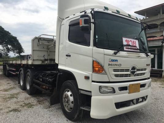 ขายหัวลาก Hino S 500 FM1A 344 ปี 57 พร้อมหางพื้นเรียบ 3เพลาแท้ปี57 ยาว12.5เมตร ยางสวย ราคาต่อรอง
