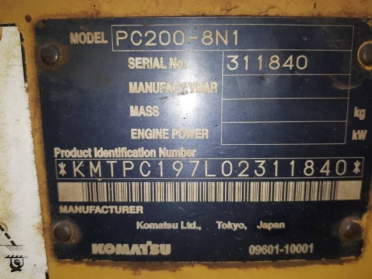 ขาย 1,790,000  KOMATSU pc 200-8 N1 ทำงาน 7,771 ชม. มีกล้องมองหลัง เครื่องดี ปั้มแรง โช่หนา เอวแน่น สวยกิป ไฟฟ้าครบ เอกสารเล่มทะเบียน รถสวยพร้อมใช้เอกสารพร้อมโอน  รถอยู่ จ.ปทุมธานี 090-772-3710 090-772-3708