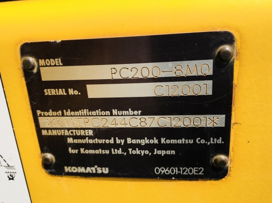 ขายKOMATSU PC200-8MO ไมล์ 6,9XXชม. เอกสารใบแจ้งจำหน่าย ขายKOMATSU PC200-8MO ไมล์ 6,9XXชม. เอกสารใบแจ้งจำหน่าย