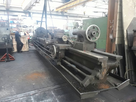 ขาย เครื่องกลึงยาว 6.4 เมตร ผ่านป้อมมีด 558 ม.ม.