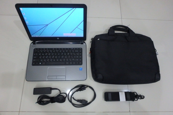 โน๊ตบุ๊ค hp รุ่น 14-r056TU 14 นิ้ว Core i3-4030U Ram 4G HDD 500GB ที่ชาร์ท กระเป๋า สภาพใหม่