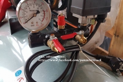 สินค้าใหม่แกะกล่อง*เครื่องปั๊มลม PANERISE : ขนาด 300 ลิตร , 2 สูบ ,3HPแรง, 220V. (สามารถใช้กับไฟบ้านได้) ราคาเพียง 24,000 บาท  สนใจติดต่อ 0819337688