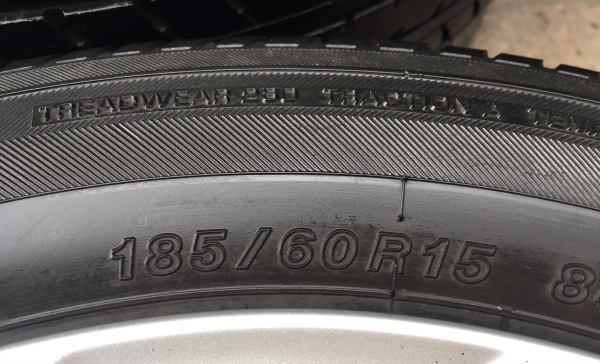 ล้อแม็ก Toyota Vios Yaris ขอบ 15 พร้อมยาง 185-60-15 ปี 13