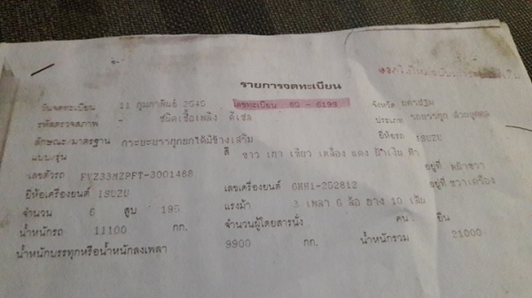 พ่วง 18 ล้อ ISUZU DECA FVZ195 แรง ปี 45 แม่กระบะมิเนียม - ดั้ม ยาว 6.30 ม. / ลูกสองคานกระบะไม้ - ดั้ม ยาว 6.40 ม.  ราคา 1.2 ล้านต่อรอง