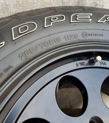 ขายล้อหยดน้ำ 16x8 ออฟ 0 พร้อมยาง AT 265/70/16