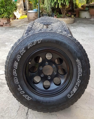 ขายล้อหยดน้ำ 16x8 ออฟ 0 พร้อมยาง AT 265/70/16