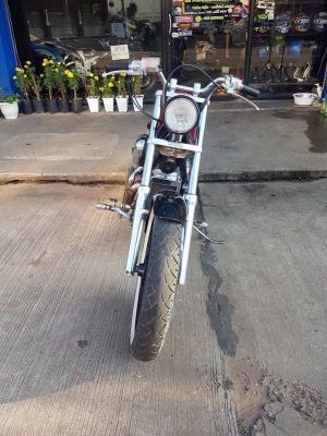 ขายแลกเทิร์นคับ HONDA STEED400 แต่งBOBBER ถังSPORTER สีสวย โครเมี่ยมเงา ท่อแต่ง ล้อโต เบาะสปริง อินว
