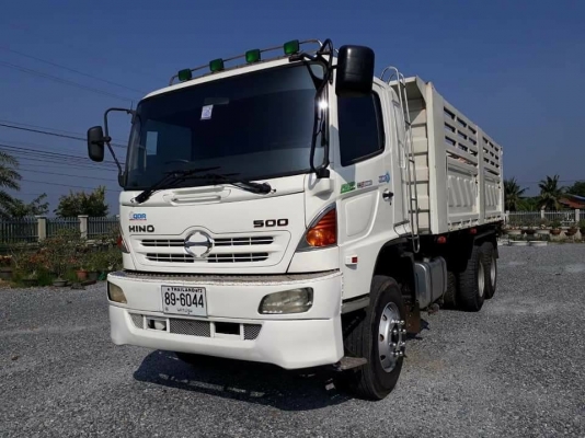Hino 320 แรง ปี 47 แม่เดี่ยวกระบะดัมพ์สามมิตร ทะเบียนพร้อม
