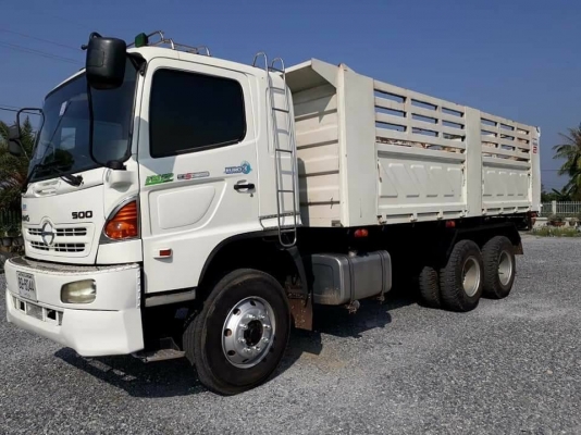Hino 320 แรง ปี 47 แม่เดี่ยวกระบะดัมพ์สามมิตร ทะเบียนพร้อม