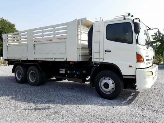 Hino 320 แรง ปี 47 แม่เดี่ยวกระบะดัมพ์สามมิตร ทะเบียนพร้อม