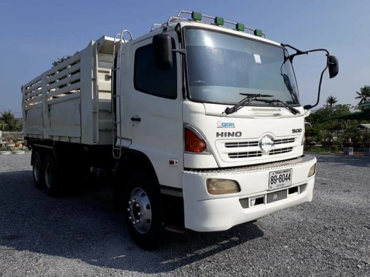 Hino 320 แรง ปี 47 แม่เดี่ยวกระบะดัมพ์สามมิตร ทะเบียนพร้อม