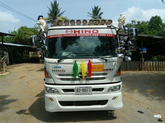 Hino 380 แรง ปี 56 แม่เดี่ยวกระบะดัมพ์สามมิตร มีระบบลากพ่วง ทะเบียนพร้อม