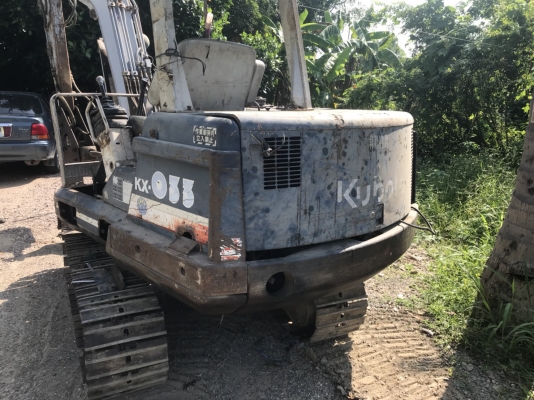 ขายด่วน คูโบต้าkx033 รุ่น 3 พร้อมหัวเจาะ บุ้งกี้ รถสวย มีเอกสารเล่มทะเบียน ขาย360000