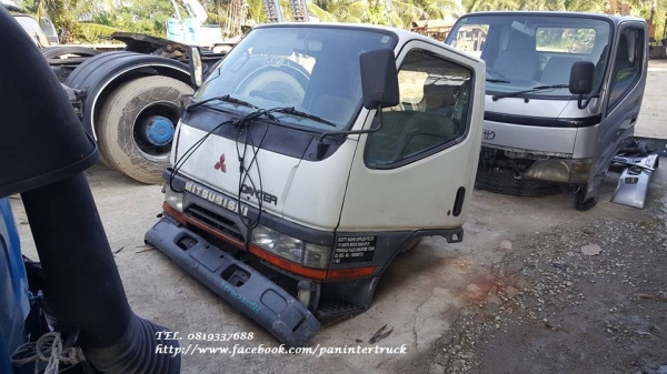 FROM JAPANหัวเก๋งรถบรรทุก 4 ล้อใหญ่ ,6 ล้อเล็ก /CABIN MITSUBISHI CANTER รุ่น: FB511B (มีเฉพาะหัว/รุ่นยกหัวไม่ได้) ราคาเพียง 35,000 บาท