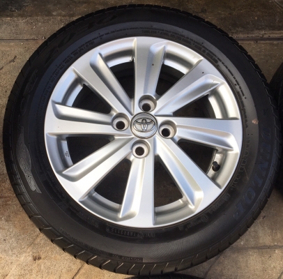 ล้อแม็ก Toyota Vios Yaris ขอบ 15 พร้อมยาง 185-60-15 Dunlop ปี 15
