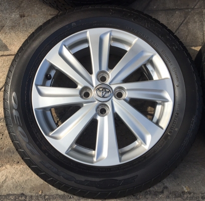 ล้อแม็ก Toyota Vios Yaris ขอบ 15 พร้อมยาง 185-60-15 Dunlop ปี 15