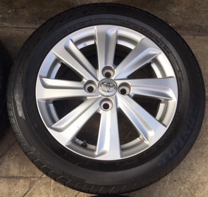 ล้อแม็ก Toyota Vios Yaris ขอบ 15 พร้อมยาง 185-60-15 Dunlop ปี 15