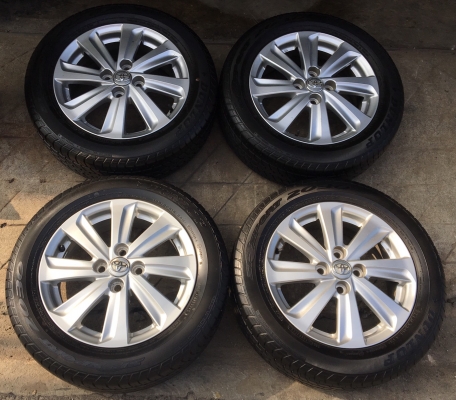 ล้อแม็ก Toyota Vios Yaris ขอบ 15 พร้อมยาง 185-60-15 Dunlop ปี 15