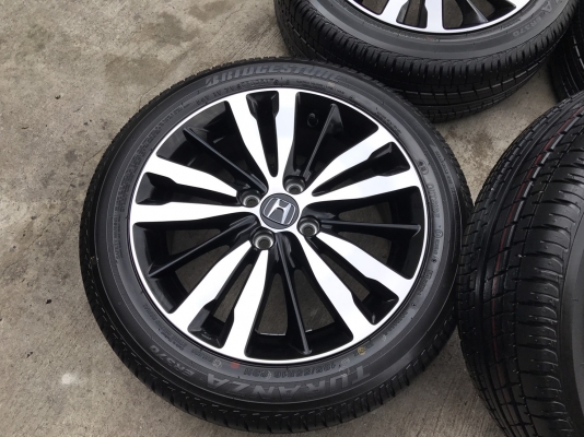 ล้อแม็กพร้อมยาง Honda Jazz GK ตัวท๊อป 4 รู100 ขอบ16 ใหม่ยกห้าง