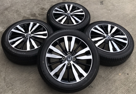 ล้อแม็กพร้อมยาง Honda Jazz GK ตัวท๊อป 4 รู100 ขอบ16 ใหม่ยกห้าง