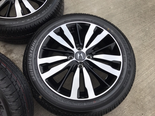 ล้อแม็กพร้อมยาง Honda Jazz GK ตัวท๊อป 4 รู100 ขอบ16 ใหม่ยกห้าง