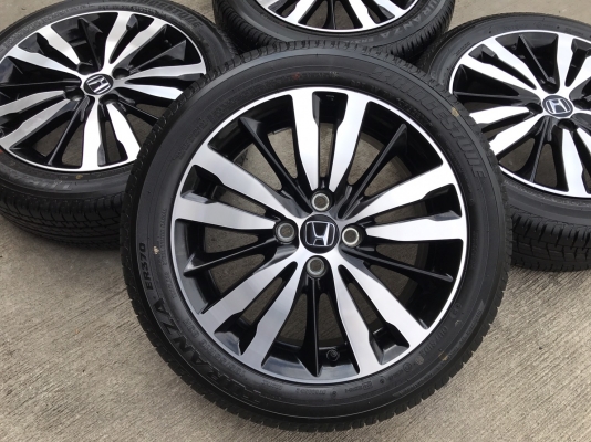 ล้อแม็กพร้อมยาง Honda Jazz GK ตัวท๊อป 4 รู100 ขอบ16 ใหม่ยกห้าง