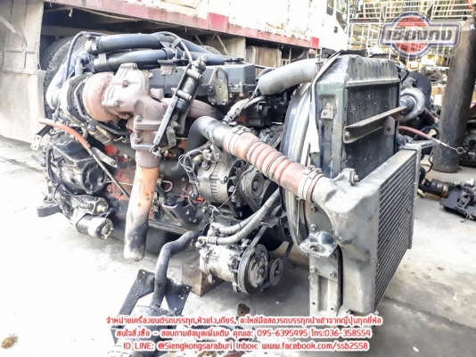 เครื่องสภาพสวยๆ สดๆ ISUZU 6HE Turbo intercooler 260แรงม้า เครื่องนอกรับประกัน เสื้อ ข้อ ฝา