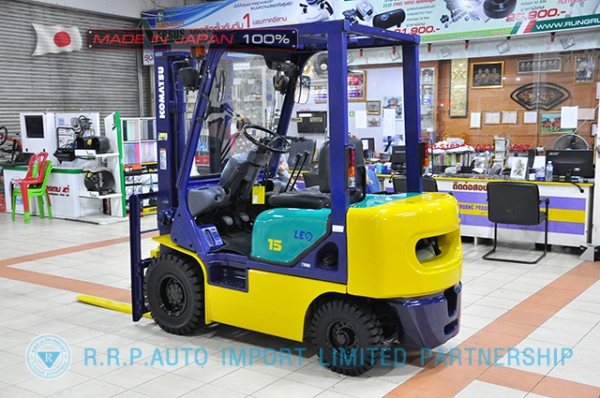 ขายรถโฟล์คลิฟท์มือสอง KOMATSU รุ่น FD15C-16-619696 นำเข้าจากประเทศญี่ปุ่น 100\% ไม่เคยใช้งานในไทย
