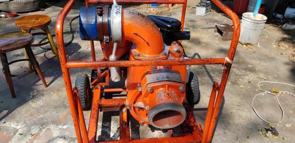 ปั้มน้ำ 6 x 6 นิ้ว 15 แรง 2 สูบ สตาร์ท 2 ระบบ รหัสสินค้า C3 - 23