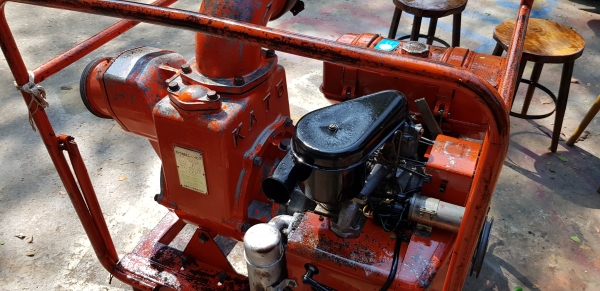 ปั้มน้ำ 6 x 6 นิ้ว 15 แรง 2 สูบ สตาร์ท 2 ระบบ รหัสสินค้า C3 - 23