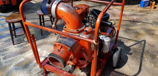 ปั้มน้ำ 6 x 6 นิ้ว 15 แรง 2 สูบ สตาร์ท 2 ระบบ รหัสสินค้า C3 - 23