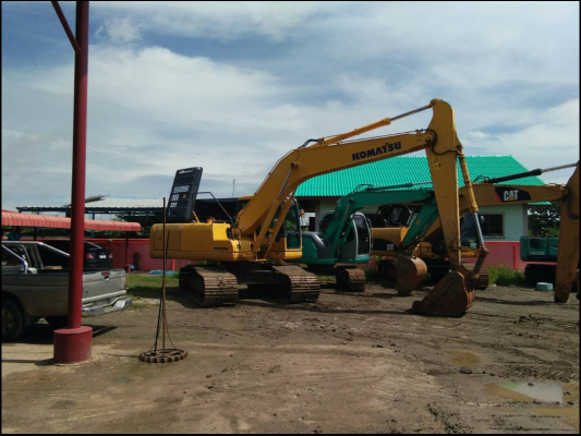 บริการให้เช่ารถแบคโฮ PC120&amp;PC200