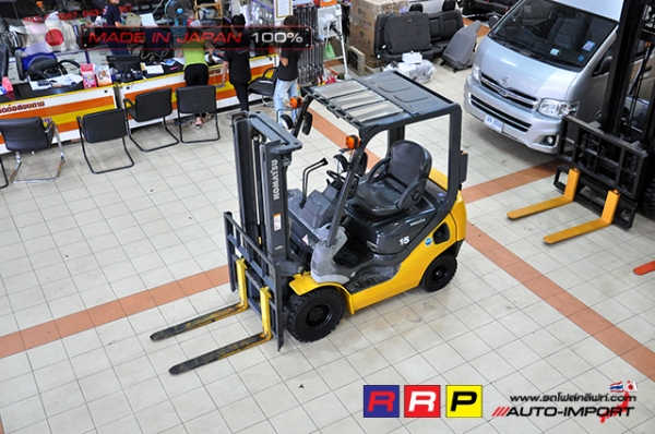 ขายรถโฟล์คลิฟท์มือสอง KOMATSU รุ่น FG15T-20-672584 นำเข้าจากประเทศญี่ปุ่น 100\% ไม่เคยใช้งานในไทย