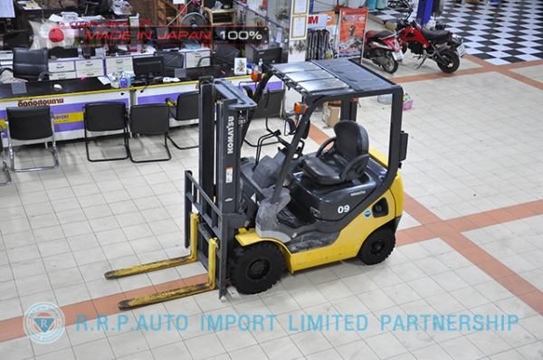 ขายรถโฟล์คลิฟท์มือสอง KOMATSU รุ่น FG15T-20-672584 นำเข้าจากประเทศญี่ปุ่น 100\% ไม่เคยใช้งานในไทย
