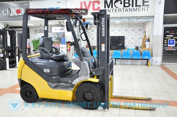 ขายรถโฟล์คลิฟท์มือสอง KOMATSU รุ่น FG15T-20-672584 นำเข้าจากประเทศญี่ปุ่น 100\% ไม่เคยใช้งานในไทย