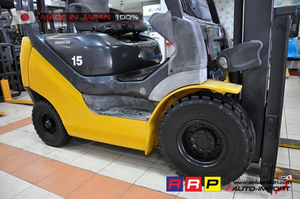 ขายรถโฟล์คลิฟท์มือสอง KOMATSU รุ่น FG15T-20-672584 นำเข้าจากประเทศญี่ปุ่น 100\% ไม่เคยใช้งานในไทย