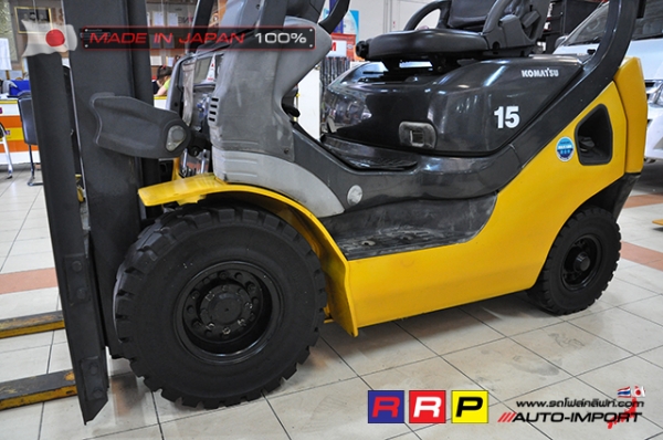 ขายรถโฟล์คลิฟท์มือสอง KOMATSU รุ่น FG15T-20-672584 นำเข้าจากประเทศญี่ปุ่น 100\% ไม่เคยใช้งานในไทย