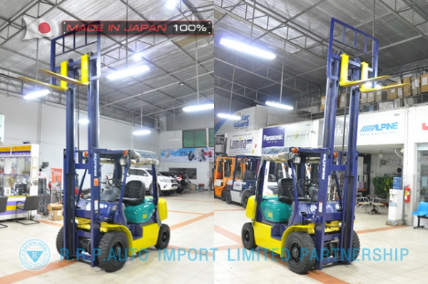 ขายรถโฟล์คลิฟท์มือสอง KOMATSU รุ่น FG20LC-12-532713 นำเข้าจากประเทศญี่ปุ่น 100\% ไม่เคยใช้งานในไทย