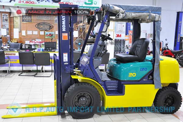 ขายรถโฟล์คลิฟท์มือสอง KOMATSU รุ่น FG20LC-12-532713 นำเข้าจากประเทศญี่ปุ่น 100\% ไม่เคยใช้งานในไทย