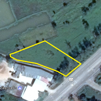 ขายที่ดิน 16 ไร่ 55 ตรว. ติดถนน 4 เลน(แบ่งขายได้)
