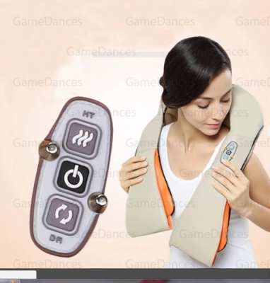 เครื่องนวดอัตโนมัติ สามารถใช้งานในบ้านและในรถยนต์  สำหรับนวดบ่า ไหล่ สะบัก คอ เครื่องนวดระบบไฟฟ้า 8 จุดสัมพัส เครื่องนวด เพื่อสุขภาพ     เหมาะสำหรับผู้ที่มีอาการปวดเมื่อยจากการทำงานนานๆ หรือ ทำงานหนักๆ รวมไปถึง ผู้ป่วยที่มีอาการที่เรียกว่า Office Syndrome