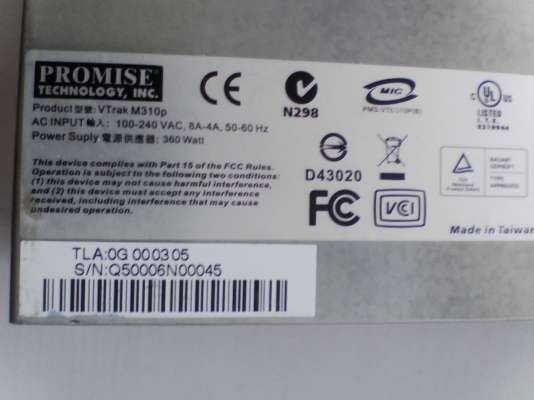 Rack PROMISE VTrack M310P 2U พร้อมอุปกรณ์