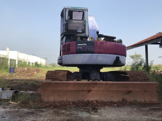 ขายแบ็คโฮ Komatsu PC 75UU-2 เครื่องดี ปั๊มดี ทำงานไวคอลโทรลสั้น ปั้มนิ้ว