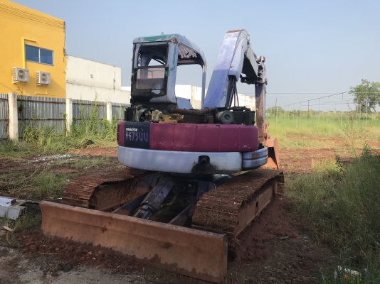 ขายแบ็คโฮ Komatsu PC 75UU-2 เครื่องดี ปั๊มดี ทำงานไวคอลโทรลสั้น ปั้มนิ้ว